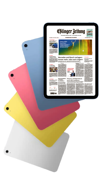 Mockup iPad mit Esslinger Zeitung